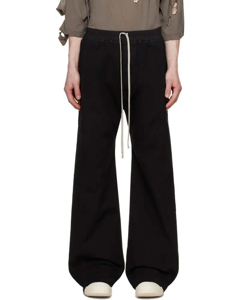 DRKSHDW by Rick Owens Black Hollywood Pusher Sweatpants 09