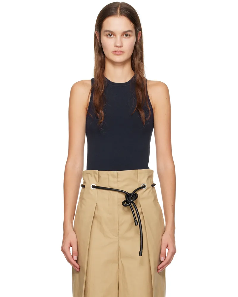 3.1 phillip lim Navy Crewneck Tank Top Mi401