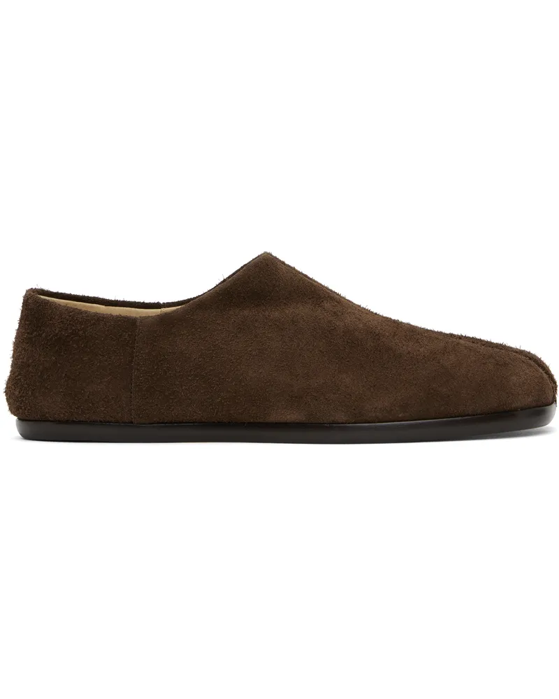 Maison Margiela Brown Tabi Babouche Loafers T2180