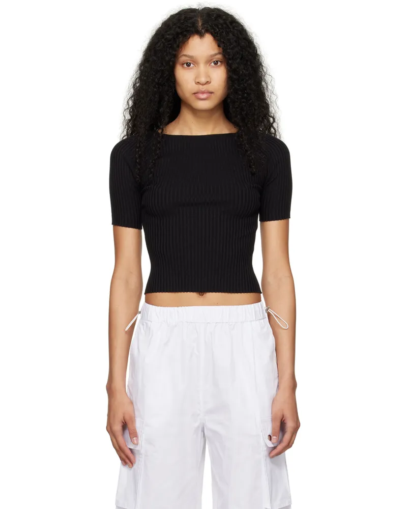Wynn Hamlyn Black Palm T-Shirt Black