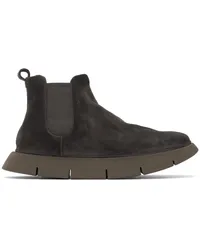 Marsèll Gray Intagliata Beatle Chelsea Boots Mortar