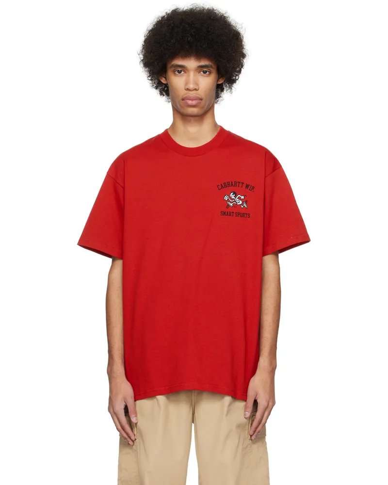 Carhartt WIP Red 'Smart Sports' T-Shirt 1zg