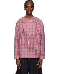 Adererror Pink Check Shirt Pink