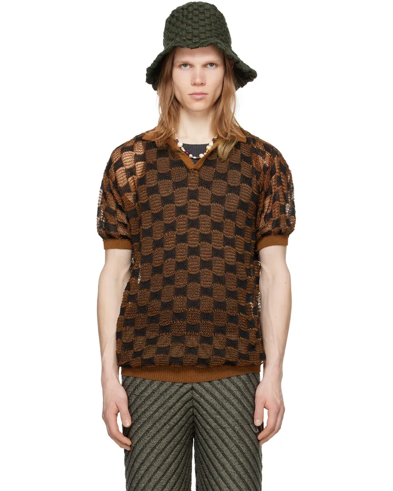 Isa Boulder SSENSE Exclusive Orange & Black Polo Brick