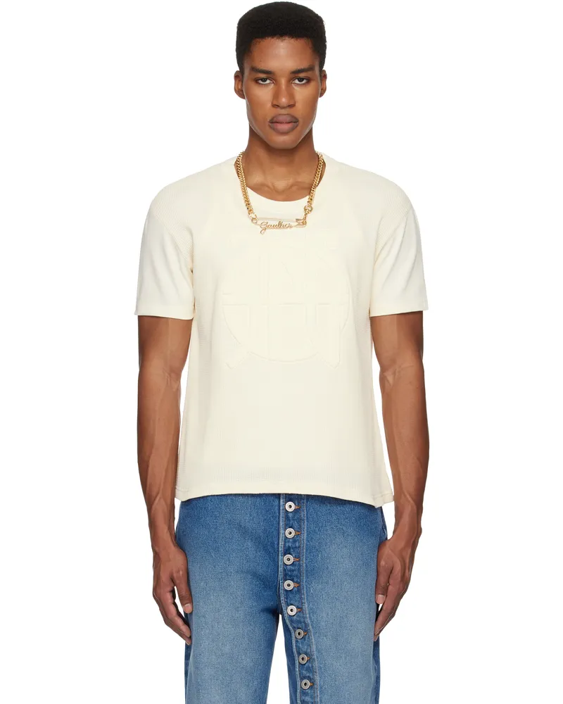Jean Paul Gaultier Off-White 'The Oversized JPG' T-shirt 03-ecru