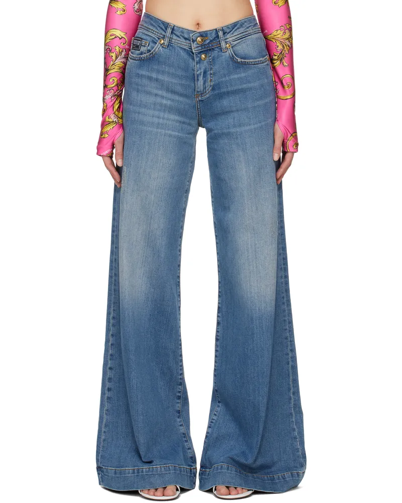 Versace Jeans Blue Flared Jeans E904