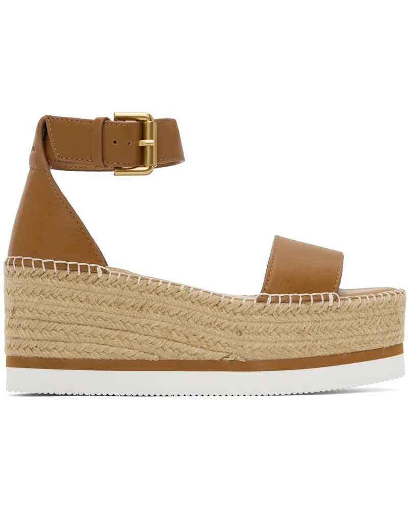 See by Chloé Tan Glyn Espadrille Sandals 533-tan