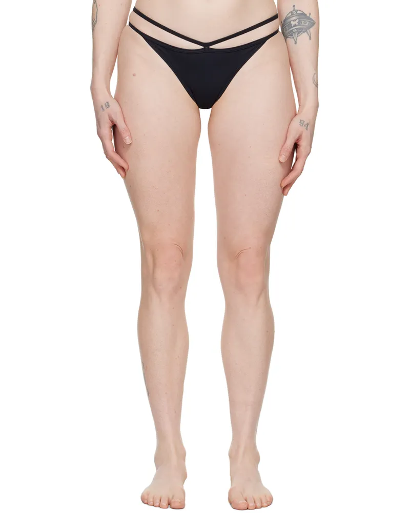 Baserange Black Nida Bikini Bottom Black