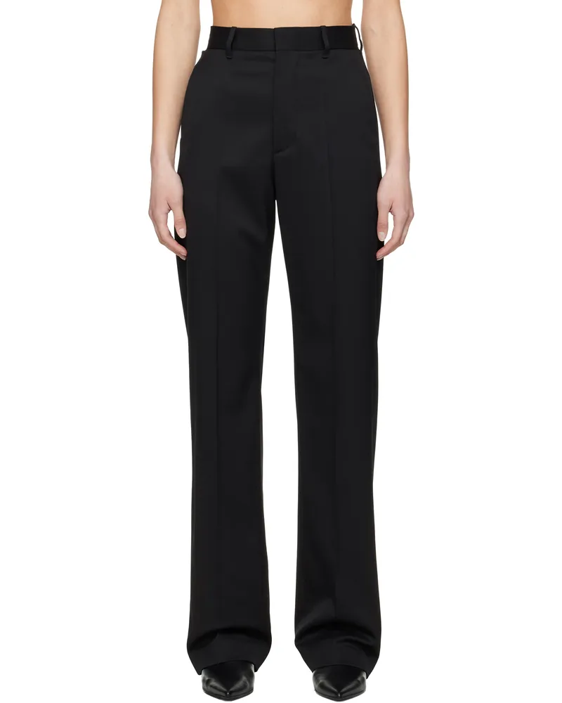 Maison Margiela Black Tailoring Wool Blend Trousers 900