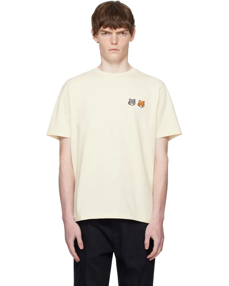 Kitsuné Off-White Double Bold Fox Head Comfort T-shirt P702