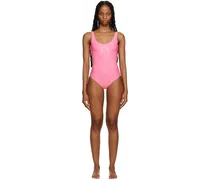 Pink Printed One-Piece Swimsuit