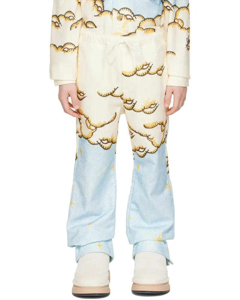 Amiri Kids Blue Sunscape Lounge Pants Multi