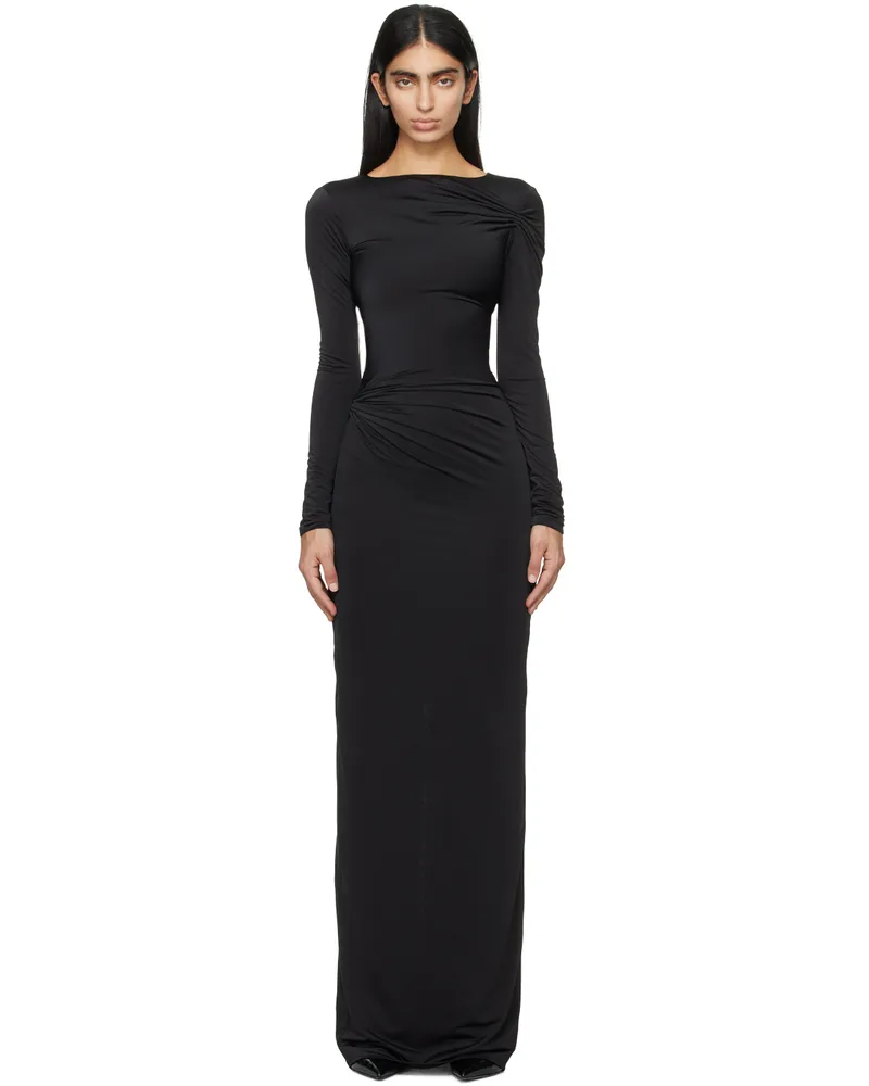 16ARLINGTON Black Nubria Maxi Dress Black