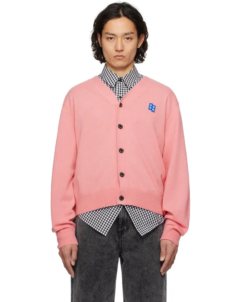 Adererror Pink Sig; TRS Tag 01 Cardigan Pink