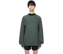 Green Relaxed-Fit Sweatshirt
