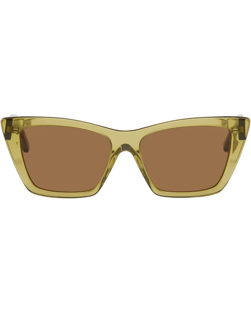 Saint Laurent Green SL 276 Mica Sunglasses Green-green-brown