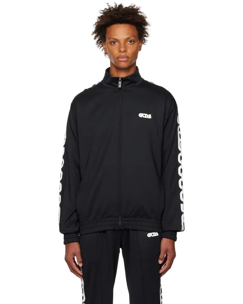 GCDS Black Chain Track Jacket 02