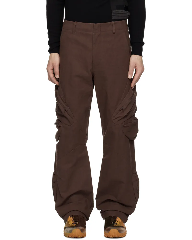 Post Archive Faction SSENSE Exclusive Brown 7.0 Center Cargo Pants Brown