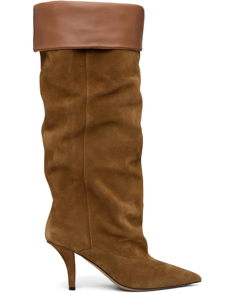 Paris Texas Tan Ines Reverse Midcalf 75 Tall Boots Sigaro-cognac