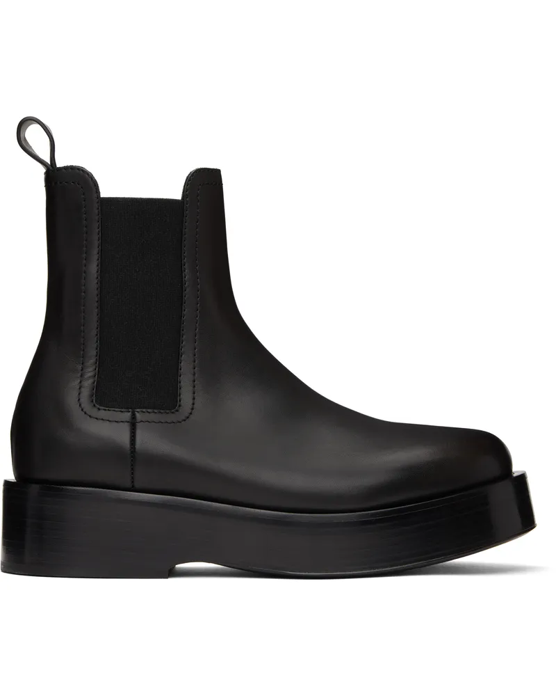Bottega Veneta Black Torino Chelsea Boots Black