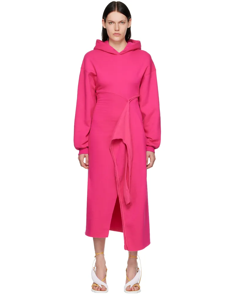 OTTOLINGER Pink Hooded Midi Dress Pink