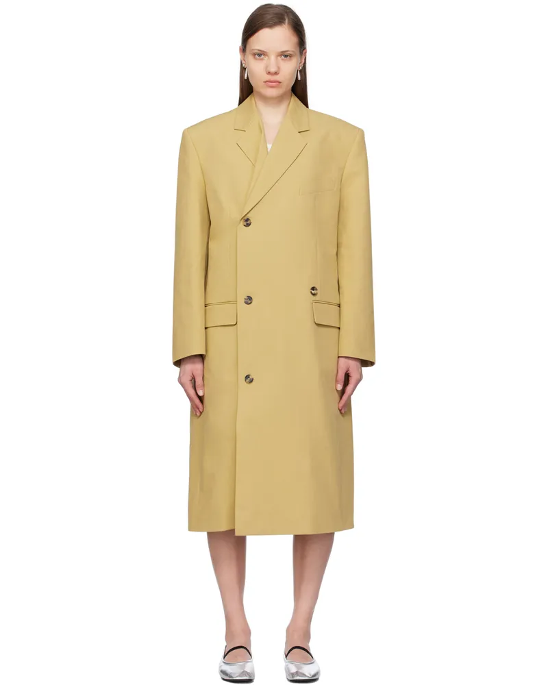 RECTO Beige Diana Coat Khaki