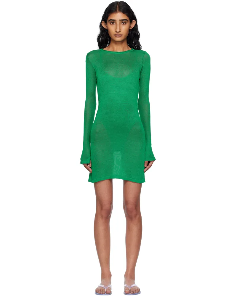 Haight Green Jane Knit Minidress Vintage