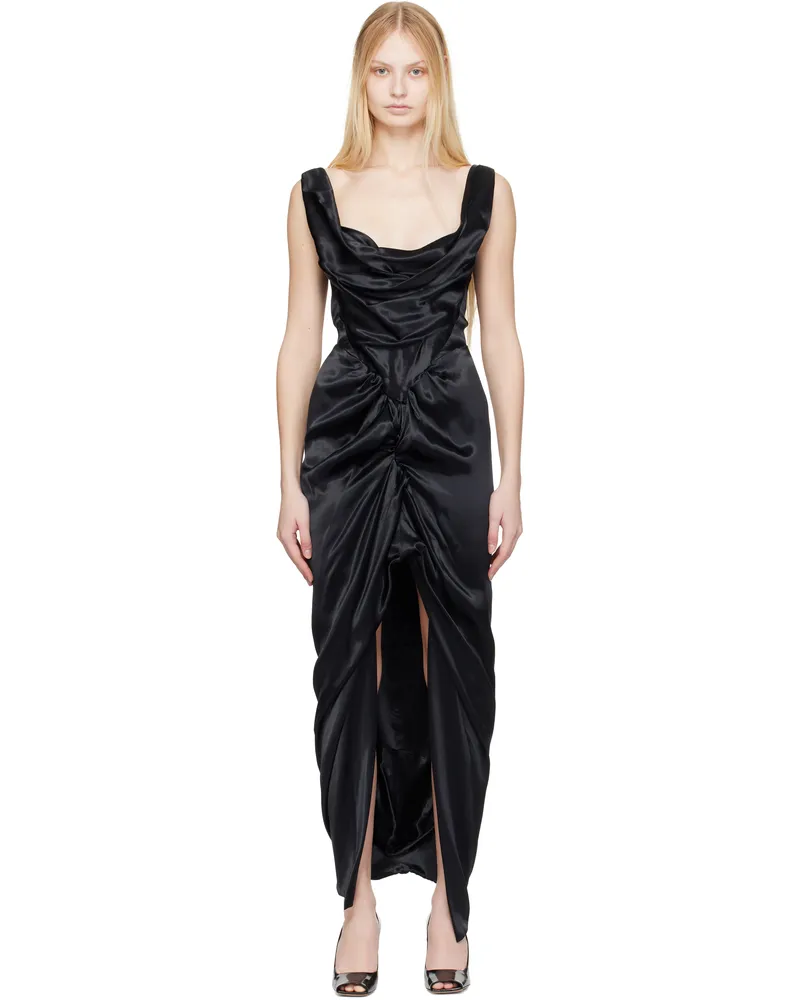 Vivienne Westwood Black Panther Maxi Dress N401