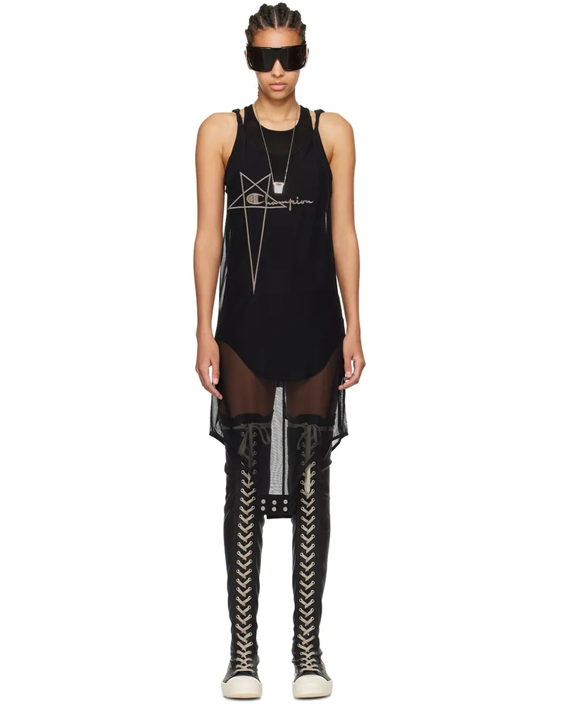 Rick Owens Black Champion Edition Basketball Minidress 09
