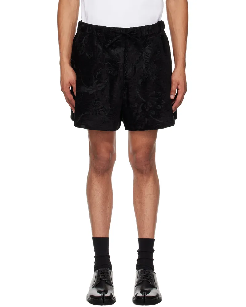 Simone Rocha Black Flared Shorts Black