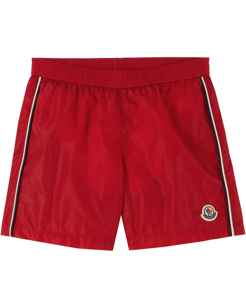 Moncler Big Kids Red Nylon Swim Shorts 45r