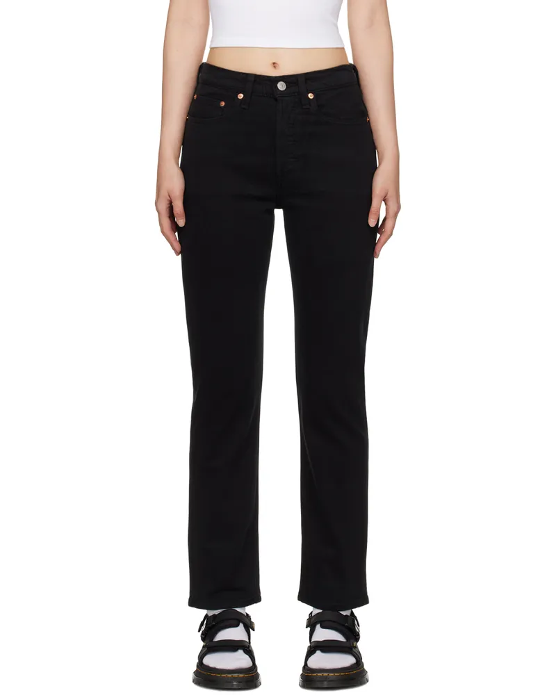 Levi's Black 501 Original Fit Jeans Black