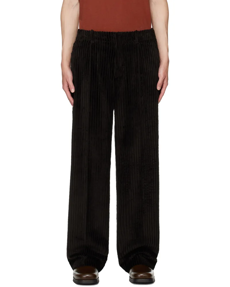 Our Legacy Brown Borrowed Chino Trousers Profound