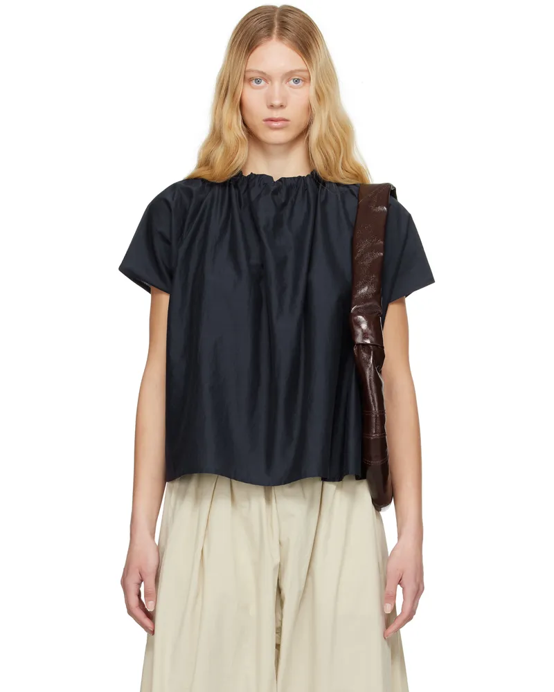 Toogood Navy 'The Poet' Top Cotton