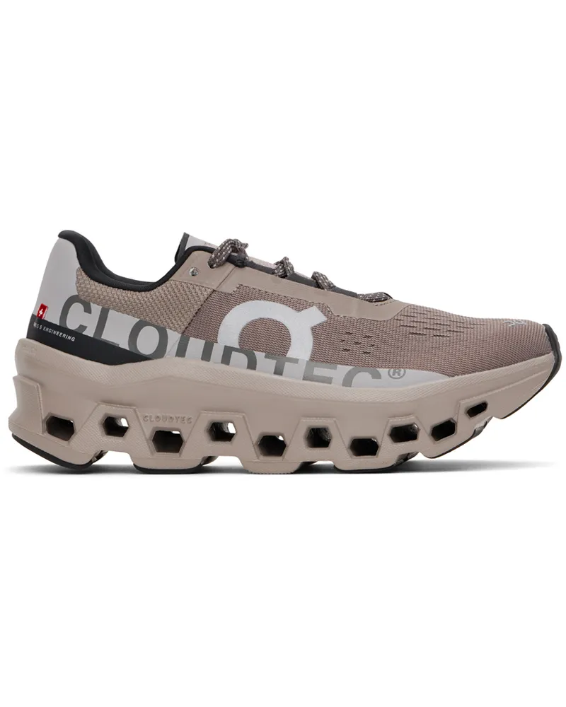 ON Taupe Cloudmonster Sneakers Cinder