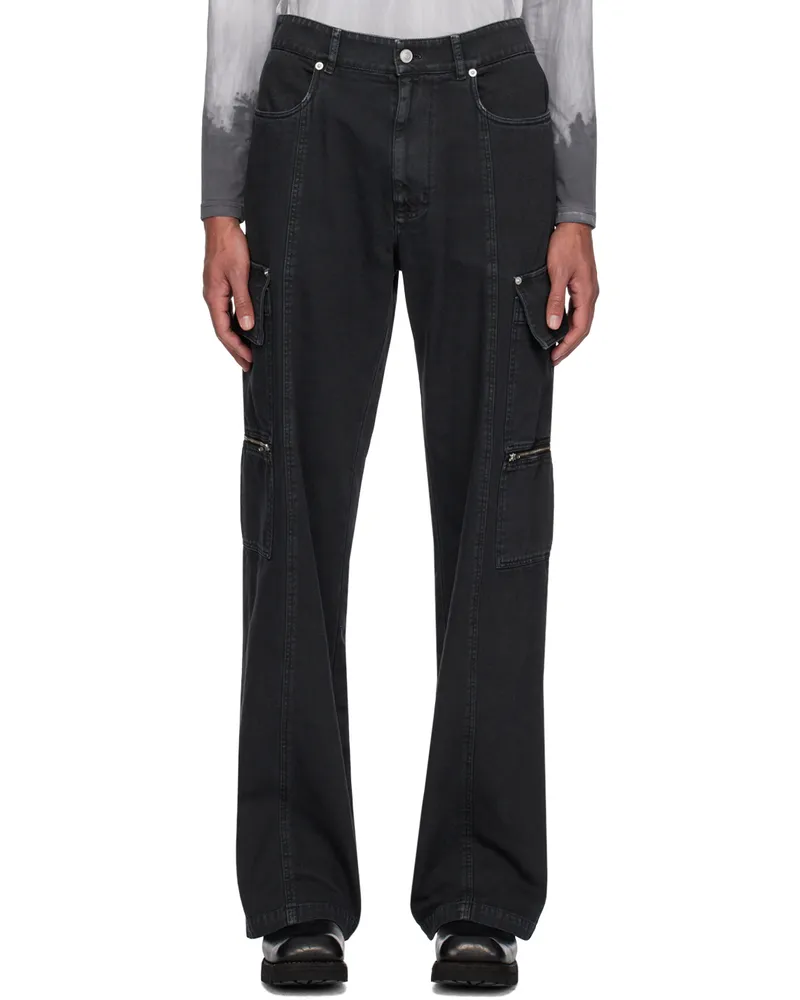 1017 ALYX 9SM Black Skater Cargo Pants Blk0003