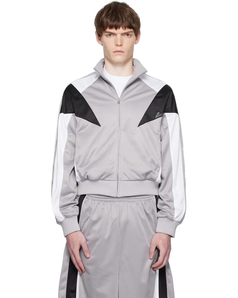 WE 11 DONE Gray Se11done Track Jacket Silver