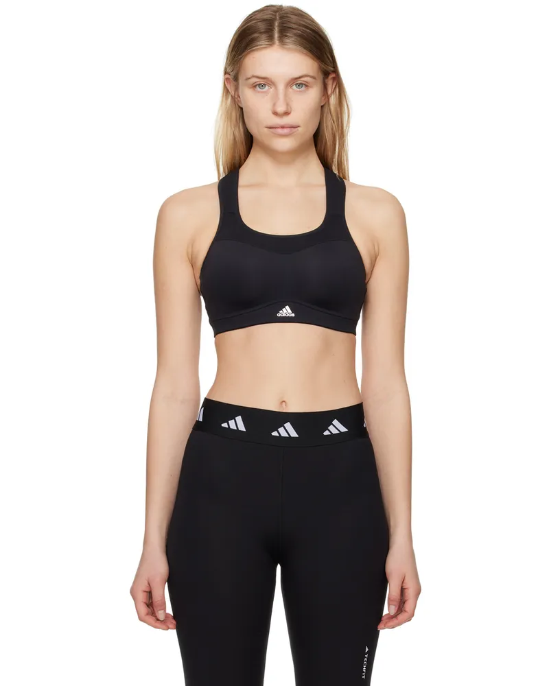 adidas Black Impact Training Sport Bra Black