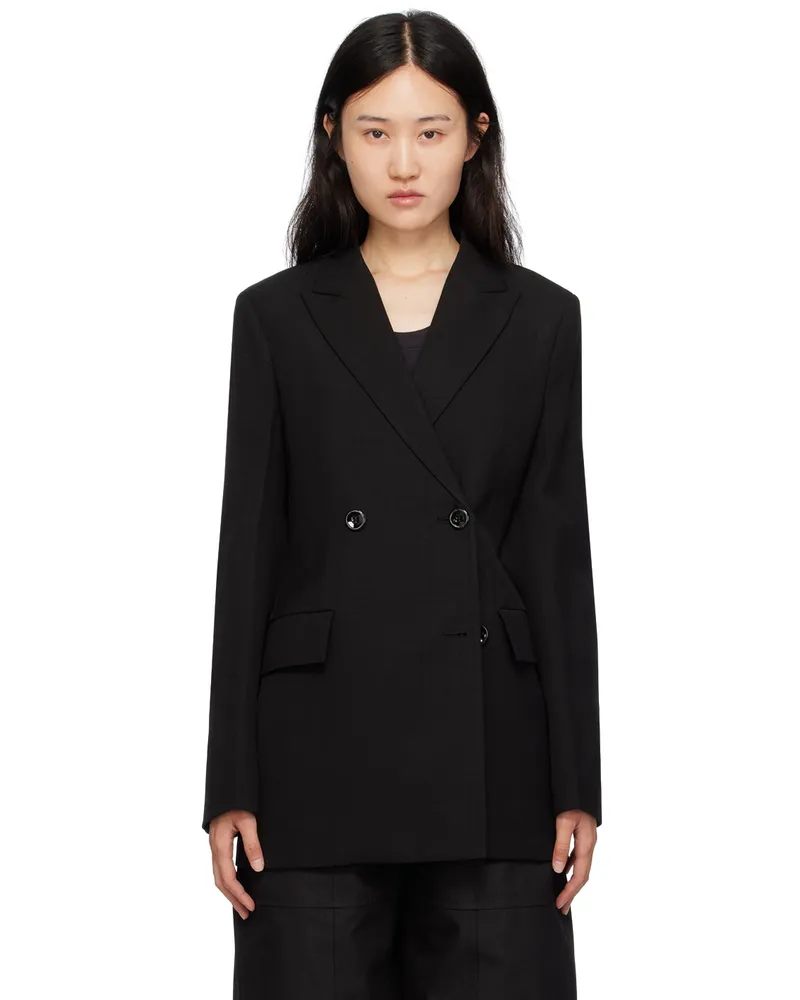 Jil Sander Black Tailored Blazer 001