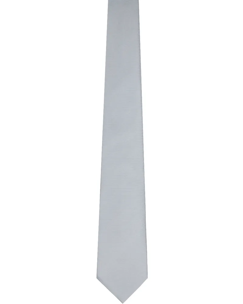 Tom Ford Gray Solid Twill Tie Lavender