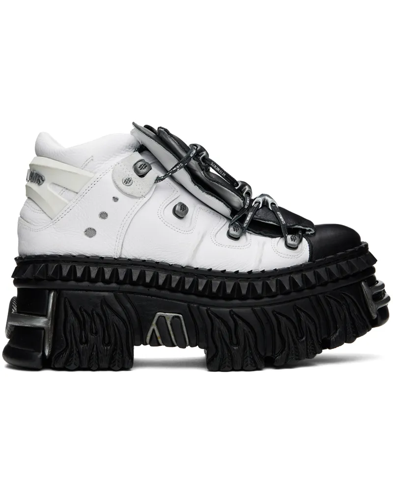 VETEMENTS White New Rock Edition Platform Sneakers White