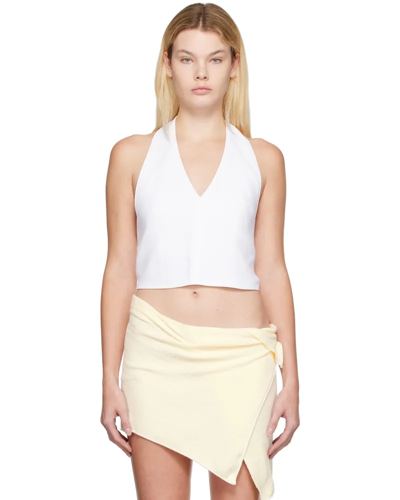 Jacquemus White Le Papier 'Le Haut Linu' Tank Top 100