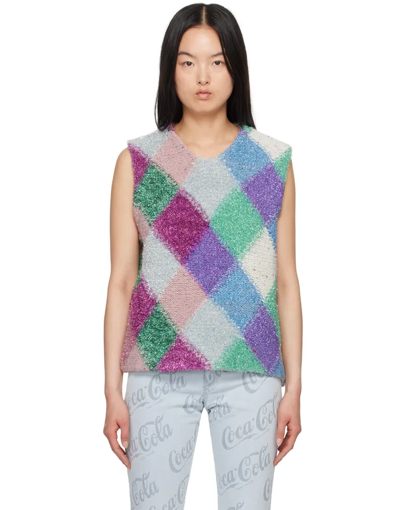 ERL Multicolor Argyle Vest Multi