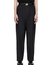 Christophe Lemaire Black Relaxed Trousers Bkblack