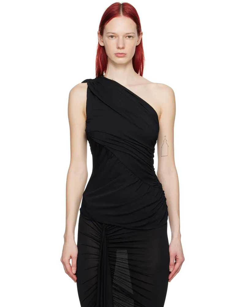 Rick Owens Lilies Black Amira Tank Top 09