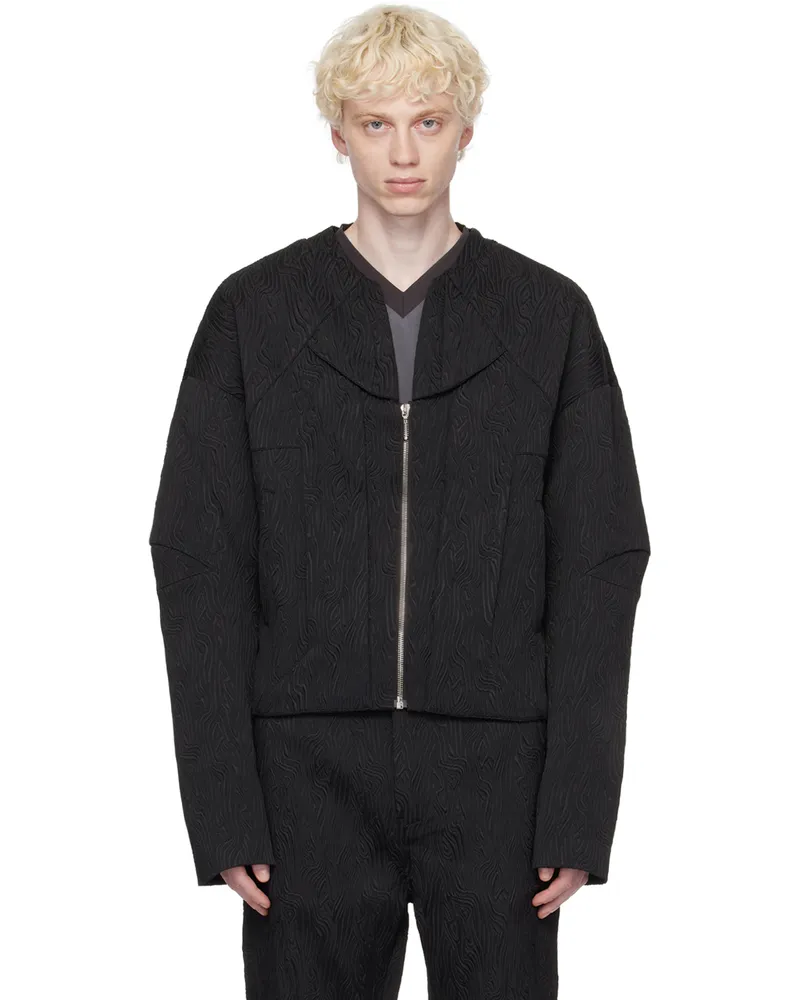 Uncertain Factor Black Quarterback Jacket Black
