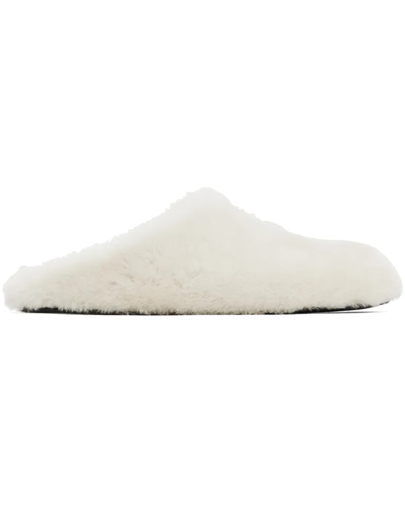 Givenchy Off-White 4G Shearling Slippers 105