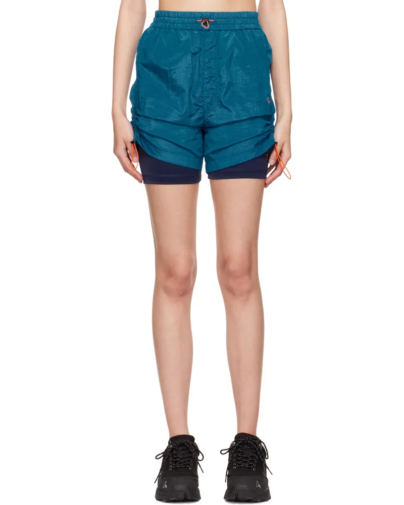 OTTI Blue Nylon Sport Shorts B100