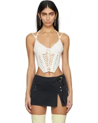 Dion Lee Off-White Braided Corset Ivory