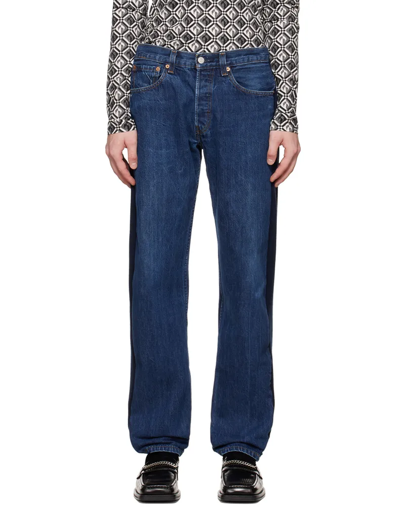 BLESS Indigo Jeansfrontjogger Sweatpants Darkblue